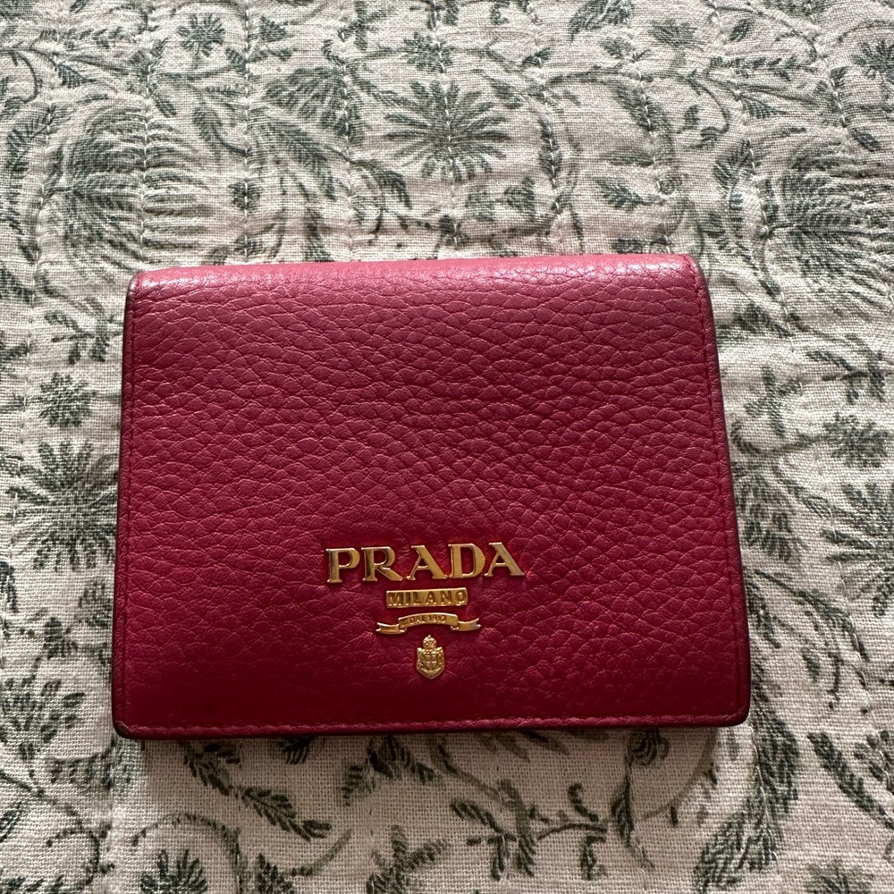 Prada Pink Leather Wallet